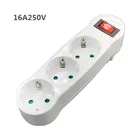 Штепсельная розетка европейского стандарта, Беспроводная розетка 6A250V, штепсельная вилка в немецком стиле, от 1 до 3 вариантов, адаптер питания, Расширительная розетка