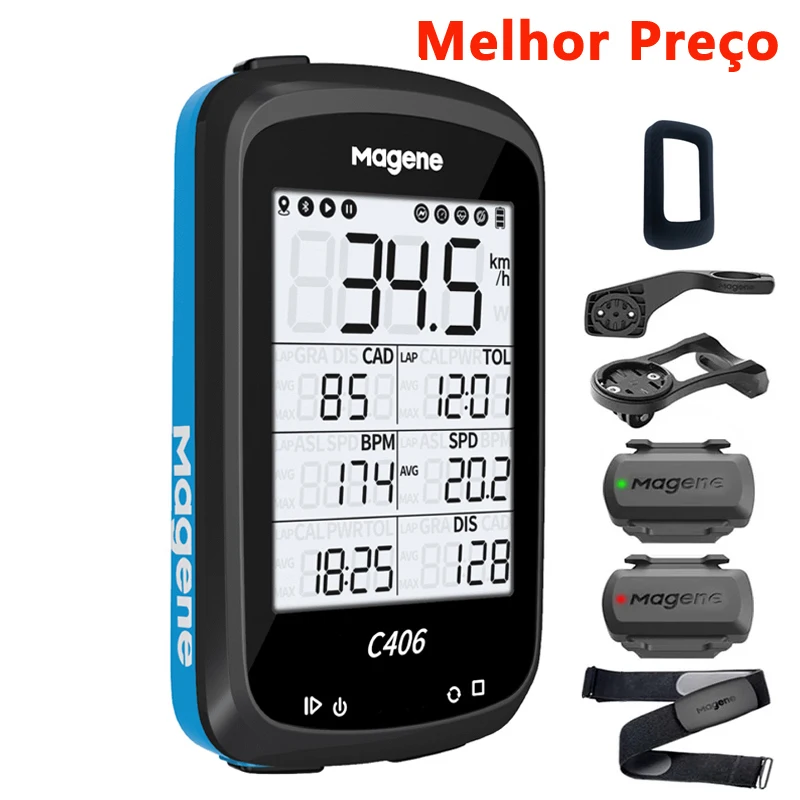 Велокомпьютер MAGENE C406 Strava спидометр GPS-трекер измеритель частоты вращения педалей