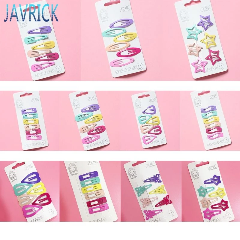 6 шт./компл. детские заколки для волос из металлического сплава в стиле Харадзюку |