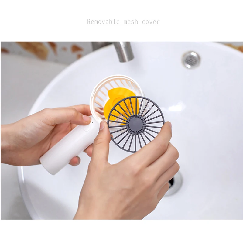 

Summer Mini Cooler Handheld USB Portable Fan USB Rechargeable Fan for Travel Outdoor Home Office Quiet(Blue)