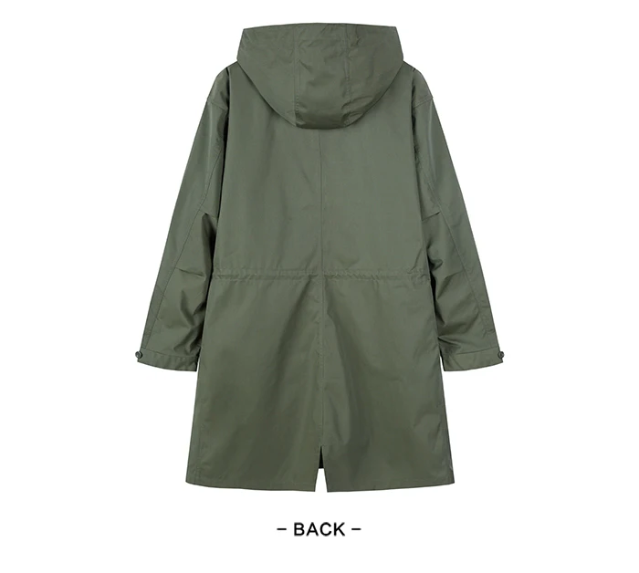 SEMIR Мужская ветровка осень свободный силуэт длинная куртка Корейская версия тренд красивый колено пальто