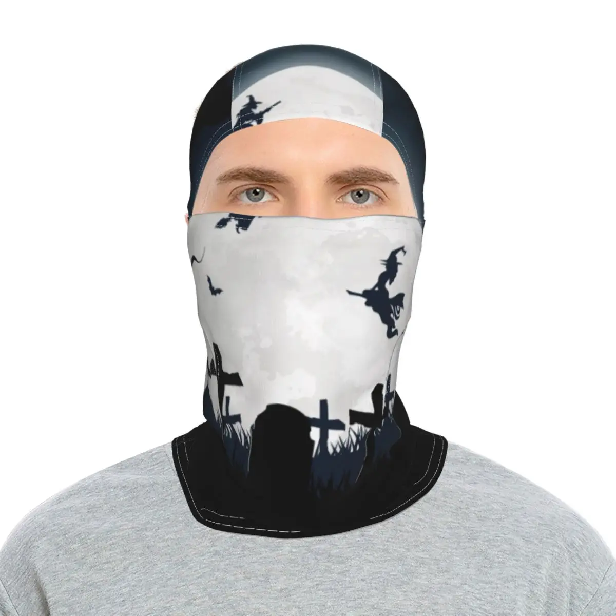 

2021 Cartoon witch Pattern Outdoor Sports Riding Sunscreen Headgear Alternative Balaclava Full Face Towel Lovely Motorcycle Mask
