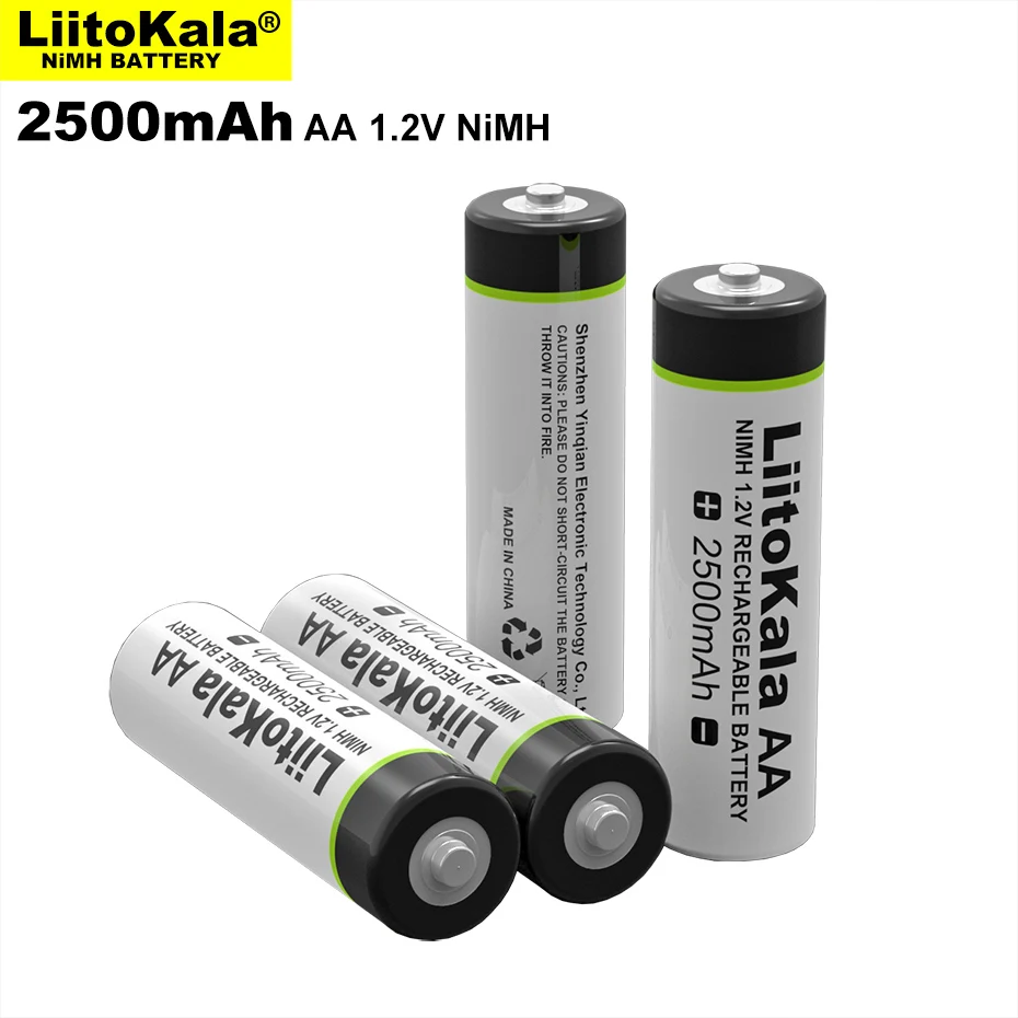 

2023 4-50PCS Liitokala 1.2V AA 2500mAh Ni-MH Rechargeable Battery For Temperature Gun Remote Control Mouse Toy batteries