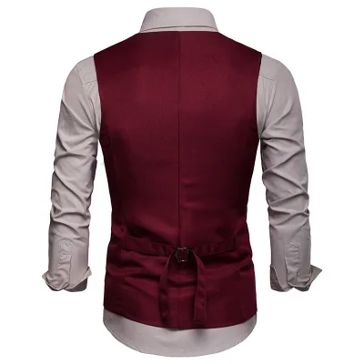 

Men's suit vest spring new European style fashion men's casual western ornament decoration single-row vest men 081