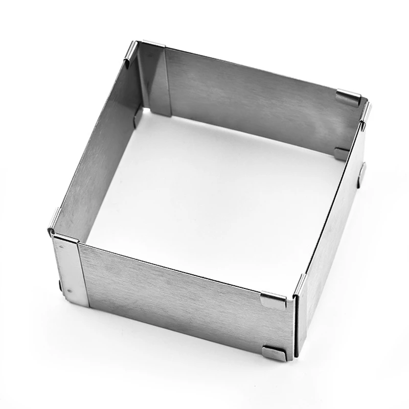 

Baking Frame Rectangular Adjustable Cake Mould Cake Tin Baking Frame Square Adjustable Stainless Steel Baking Tool