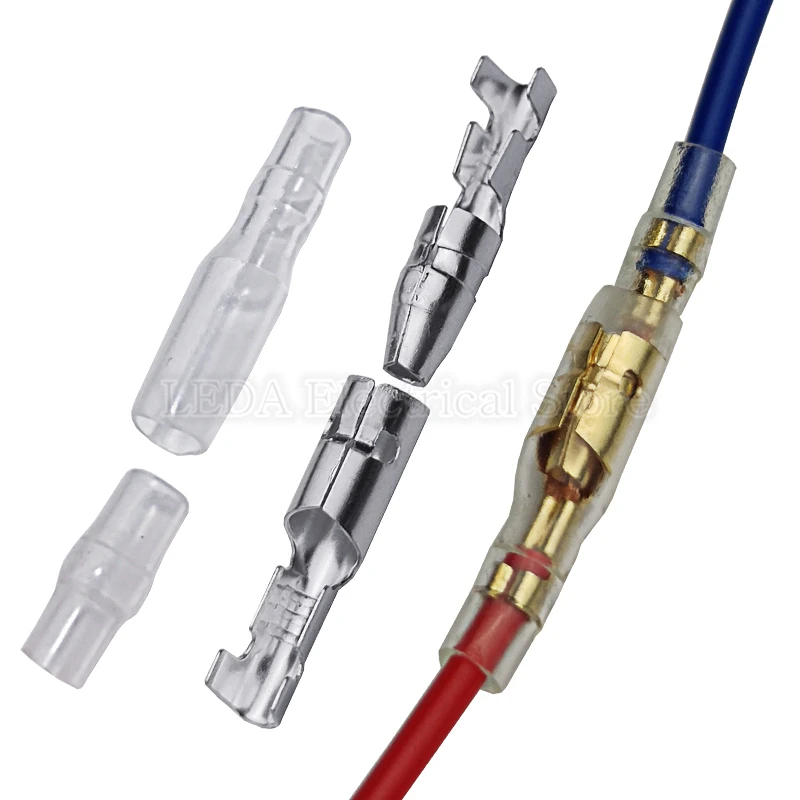 200 шт. 50 комплектов 4 0 мм гнездовые и мужские пулевидные клеммы коннектор из