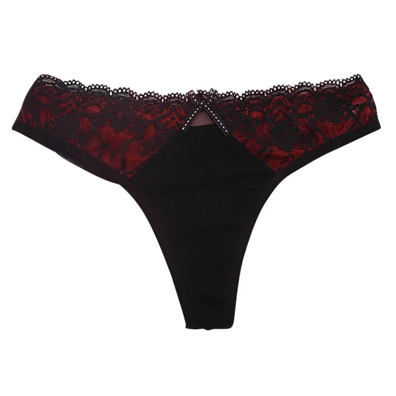 Кружевные сексуальные бесшовные трусики Эротические стринги с низкой посадкой