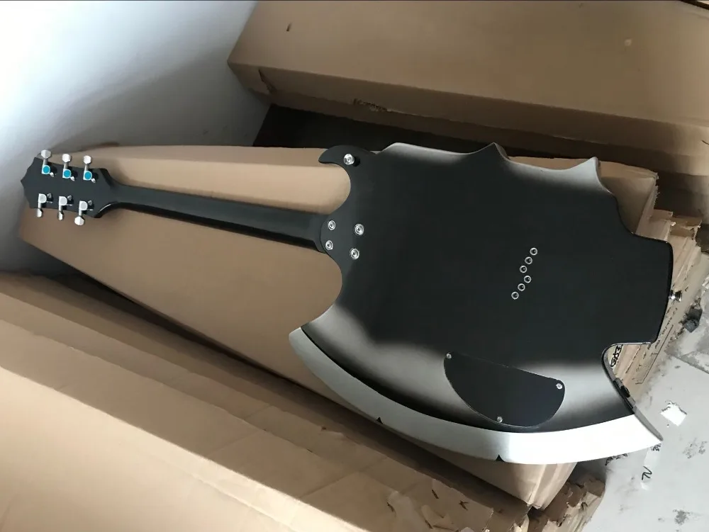 Custom shop новый стиль корт Джин Симмонс топор электрогитара с хромовым оборудования