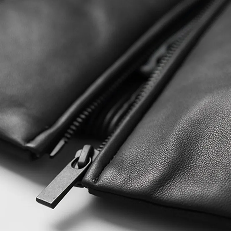 Куртка-пилот мужская из натуральной овечьей кожи зимняя теплая |