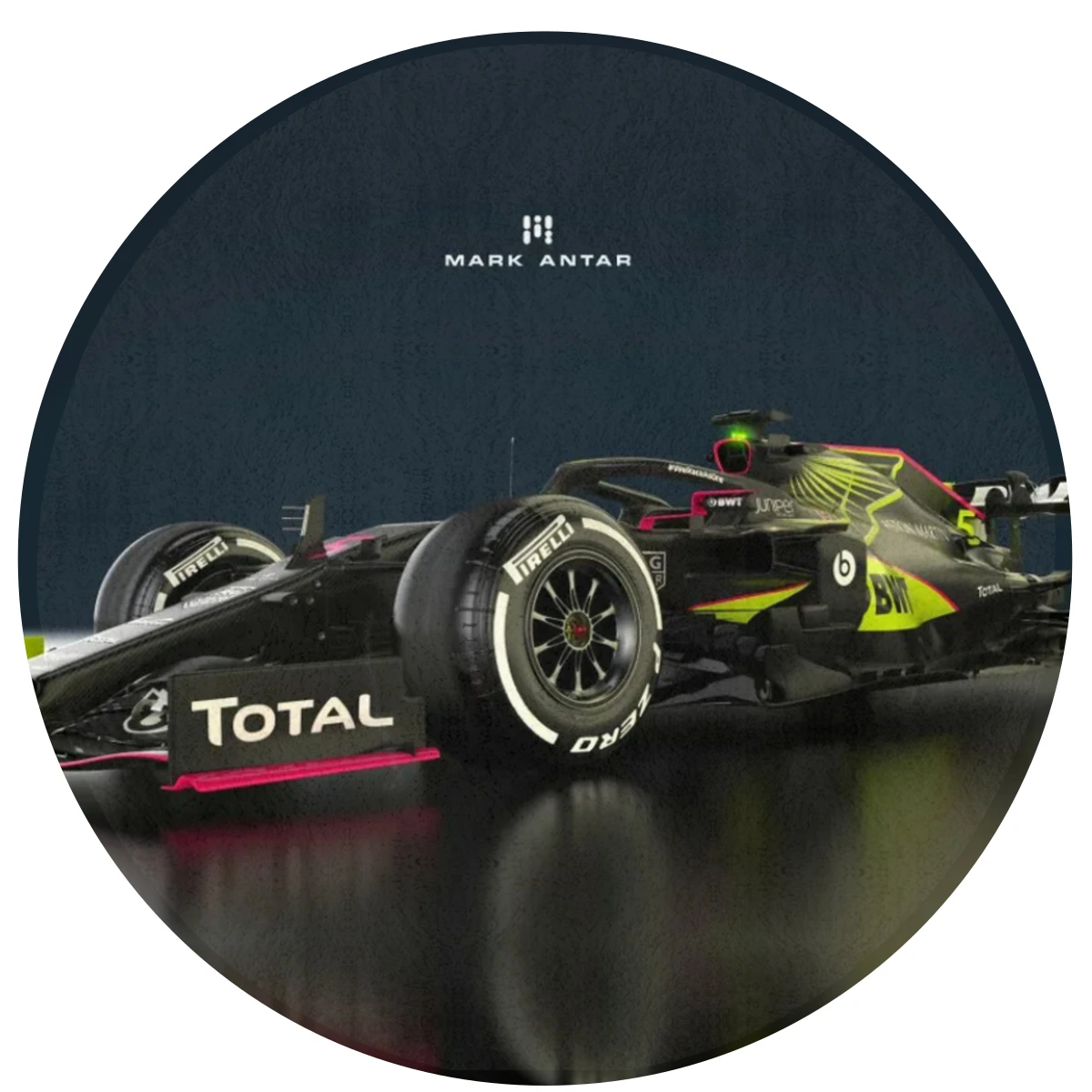 

60cmX60cmRound Door Mat Classic F1 Formula Racing Design Floor Mat Living Room Bedroom Garage Decorative Non-slip Door Mat