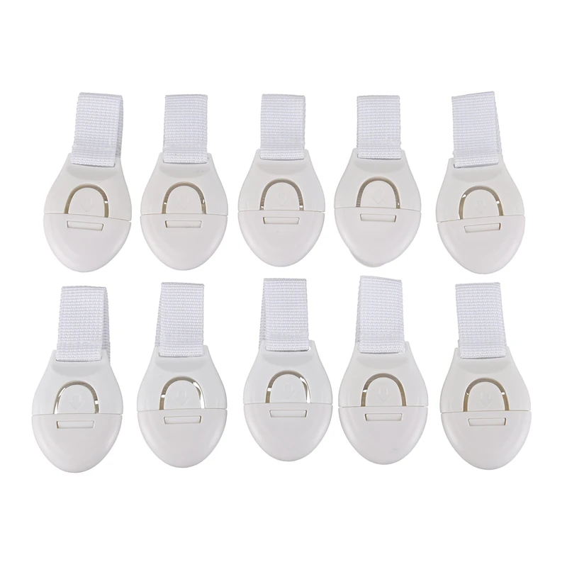 

10 пластиковых ящиков для шкафов, защита от детей