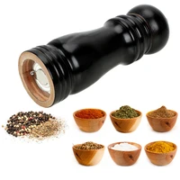 solid wood salt and pepper mills manual control pepper mill with strong adjustable ceramic grinder kitchen cooking bbq tools