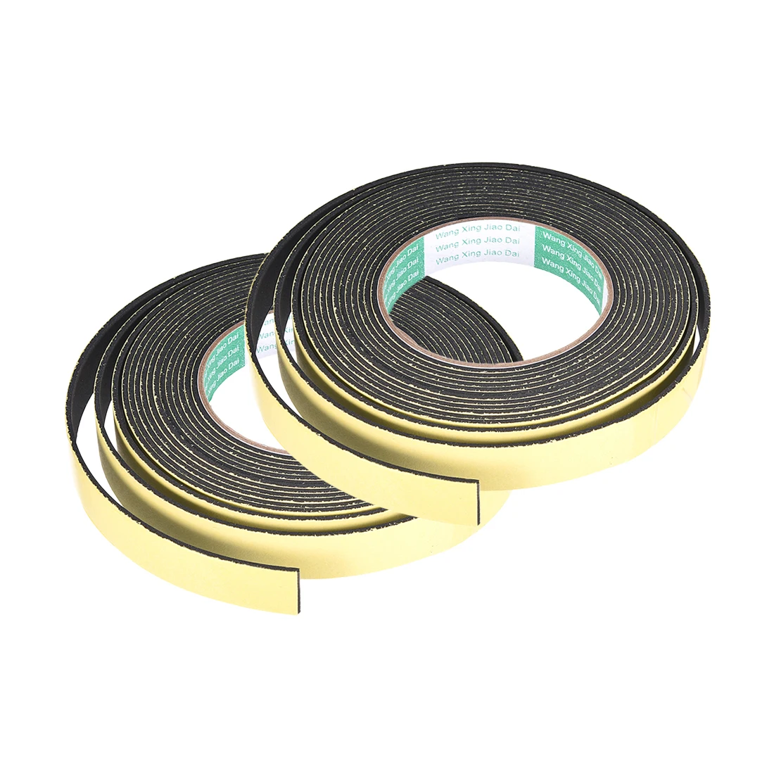 Uxcell 2 Pcs EVA Foam Seal Tape Adhesive Weather Strip to Doors and Furniture Electrical Cabinets Cars Speakers