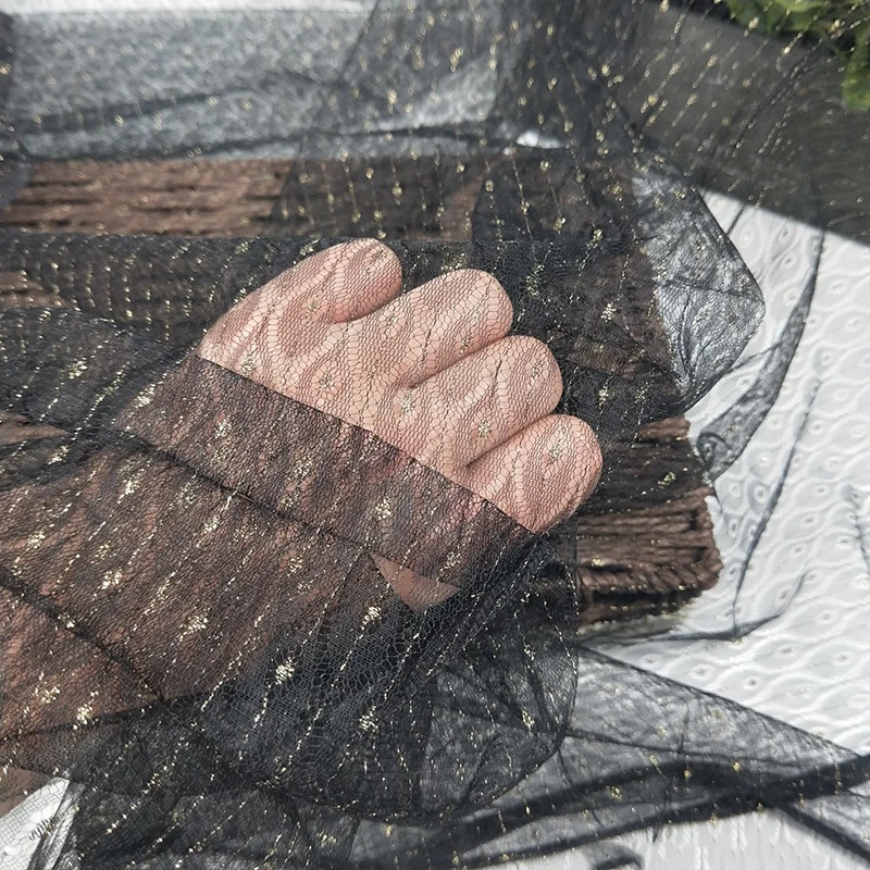 Ширина 150 см 1 м/лот горячее тиснение сетка органза ткань Лоскутная юбка шторы