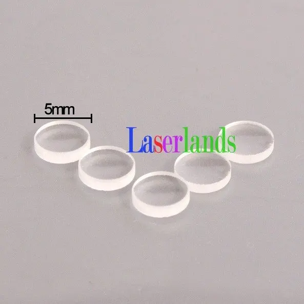 5 шт. мм плоская выпуклая стеклянная линза для 532 нм зеленого лазерного модуля