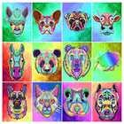 Набор для алмазной вышивки laquo;сделай самraquo;, мозаика из разноцветных квадратныхкруглых страз 5D с изображением собаки, животного, домашний декор картины на стену декордекор на стенунаклейки на стену вышивка крестом наборы