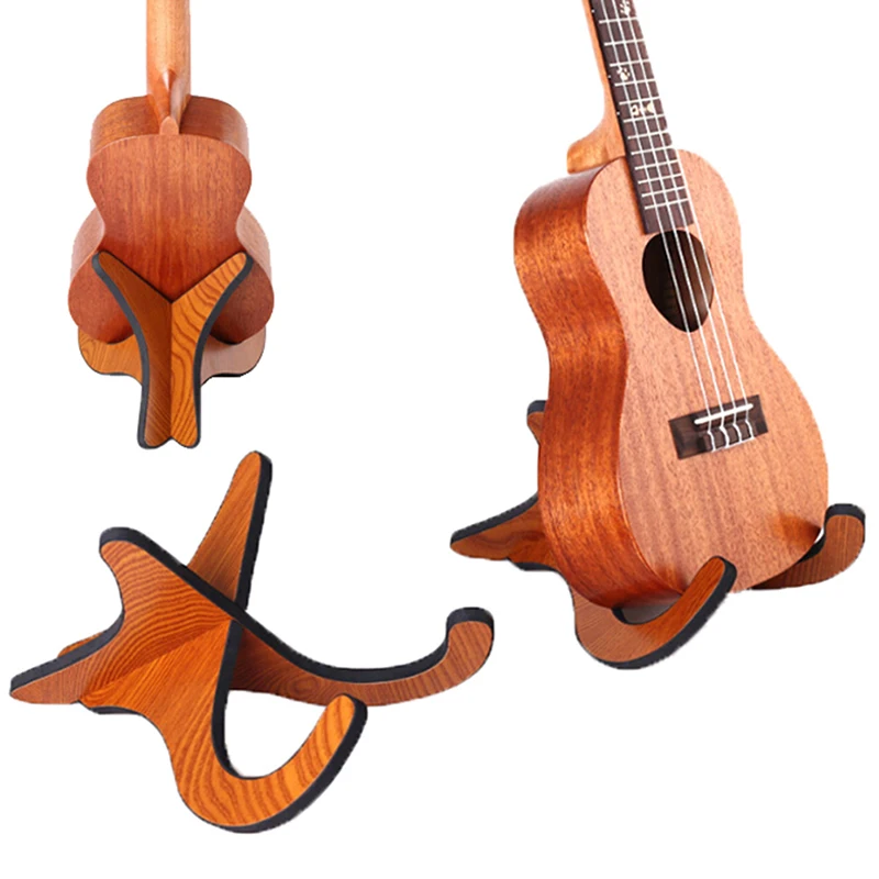 

Ukulele Holder Stand Guitar Ukulele Stand Wooden Guitarra Accessories Stand Musical Strings Instrument Part
