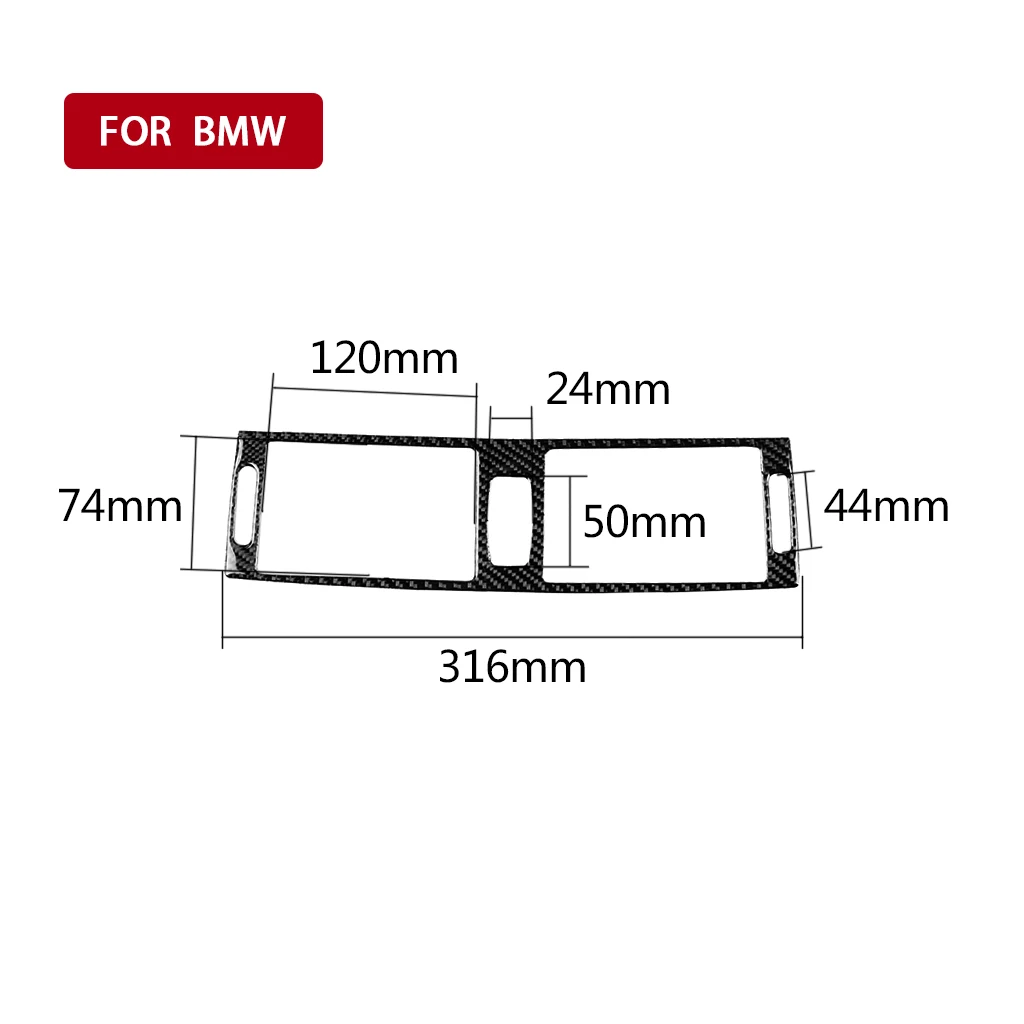 

for BMW E70 E71 X5 X6 2008-2013 Carbon Fiber Car Interior Air Conditioner Outlet Decorative Frame Cover Accessories