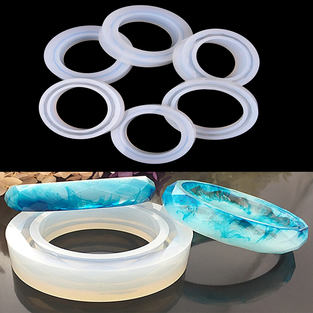 

2 Styles 3 Sizes Silicone Mould DIY Resin Bracelet Jewellery Epoxy Resin Molds Drop Shipping