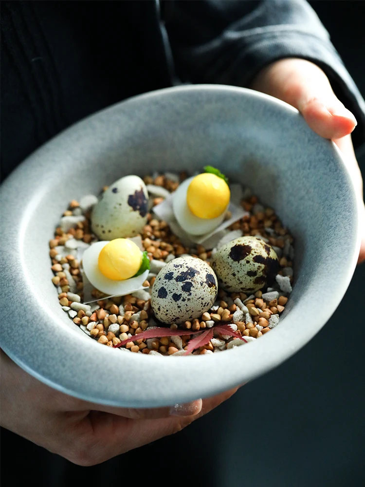 Керамическая миска для лапши большая Бытовая риса ресторана Северной Европы