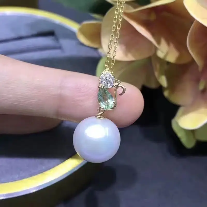 

2020 New Lovely Cat Pendant Settings S925 Silver Pearl Pendant Accessory