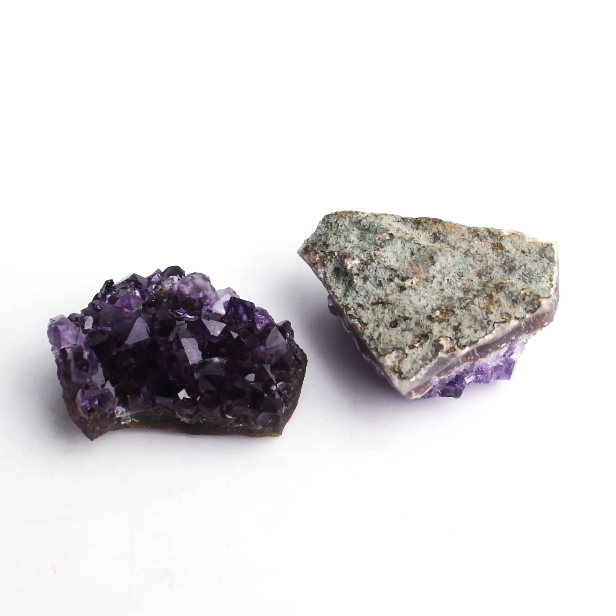 Натуральный Аметист кристаллический кластер Фиолетовый кварц необработанный