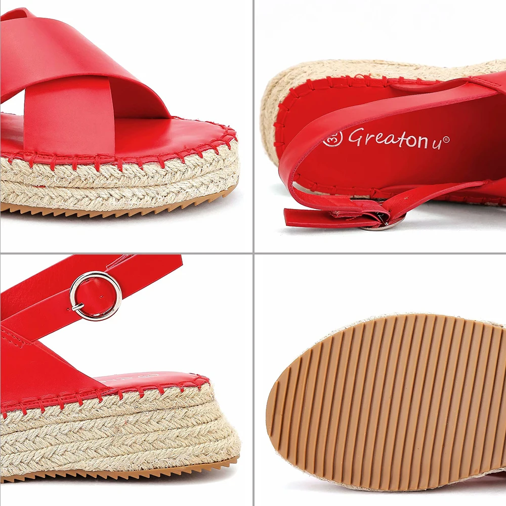 

MaxMuxun Wedges Shoes For Women Summer Platform Peep Toe Beach Sandals