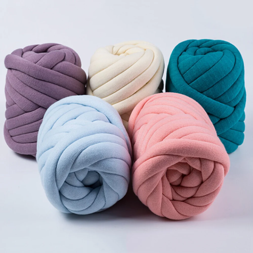 500 г/мяч супер толстая натуральная шерсть массивная пряжа DIY громоздкая рука