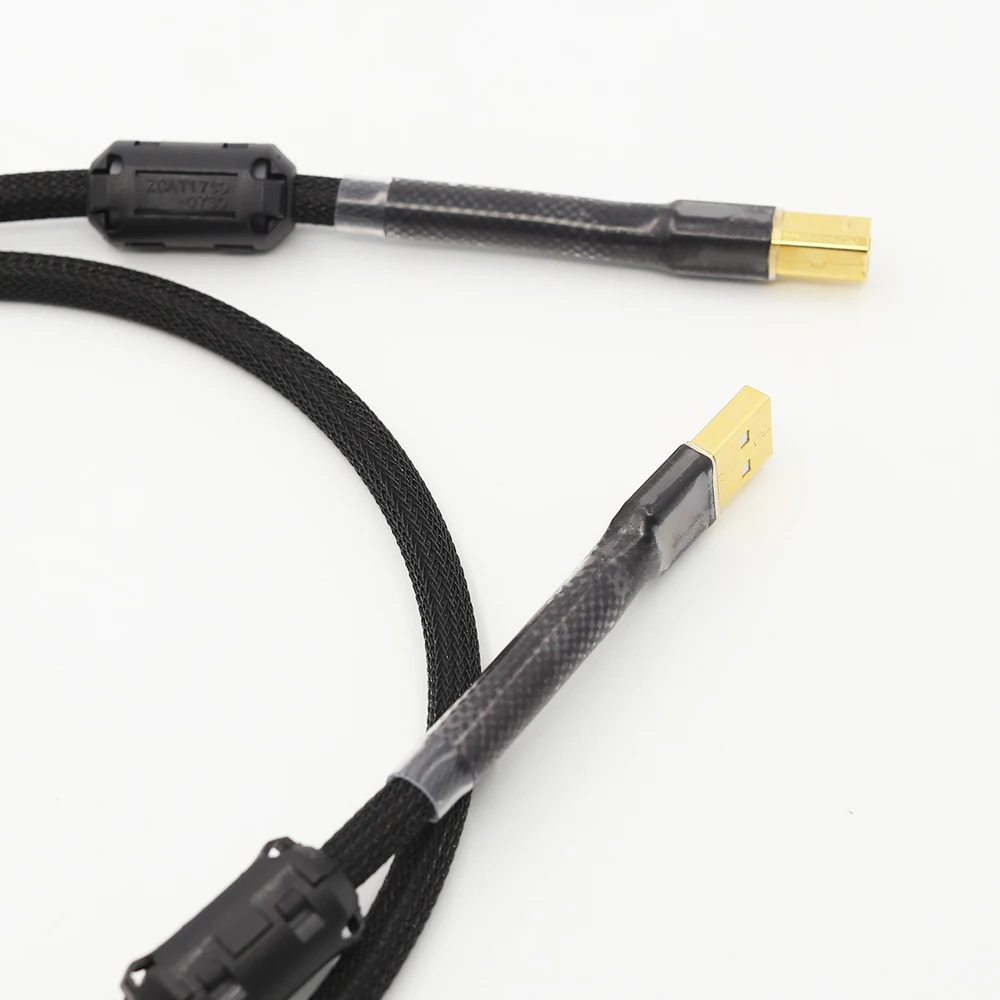 1 шт. Hi-End OFC USB аудио кабель для передачи данных DAC Hi-Fi usb A-B | Электроника
