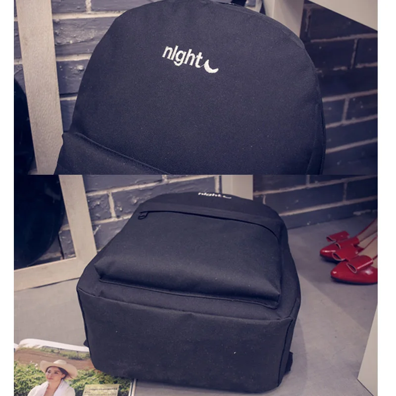 

Newly Women Lady Men Backpack School Bag Waterproof Canvas Zipper Fashion For Travel DO99
