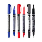 Гладкое письмо гелевая ручка для подписи маркер с перманентной краской 0,5 мм1,0 мм Красный Синий Черный Масляный водостойкие Маркеры Ручка Офисные канцелярские принадлежности