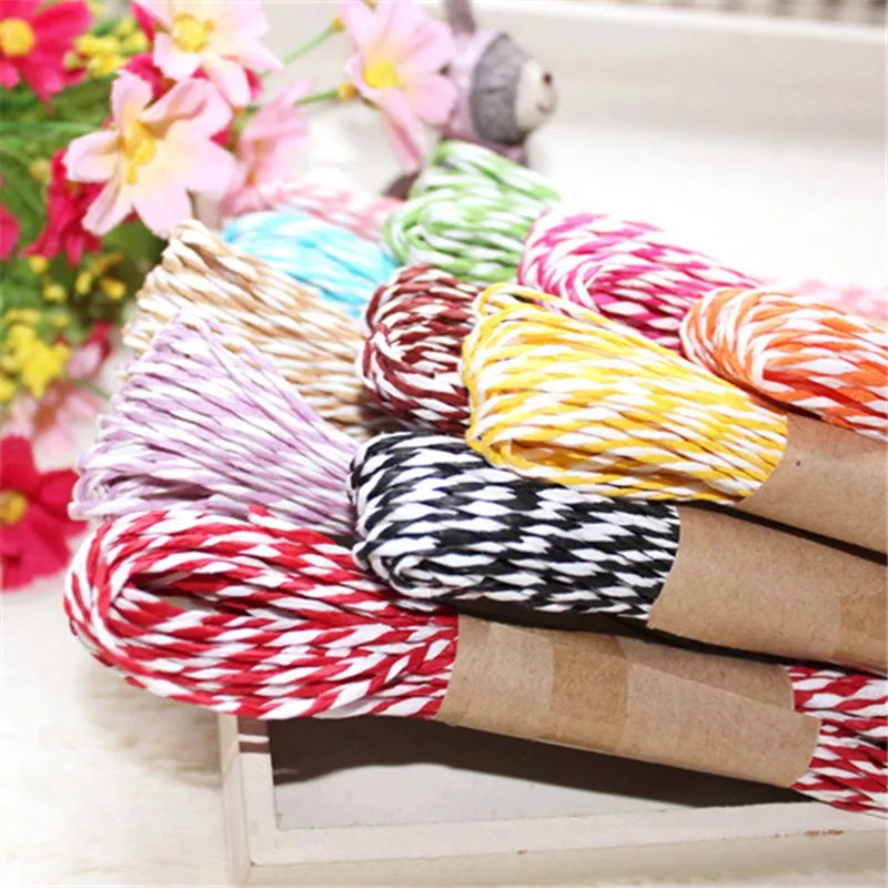 10 м поделки из шпагата веревочный шнур витой бумажная рафия ремесла домашнего