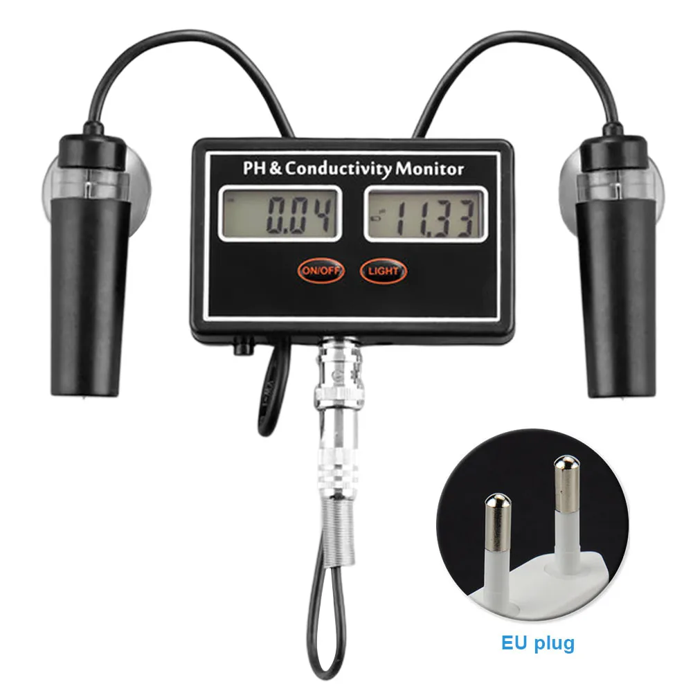 

Easy Read With Backlight Conductivity Monitor Online Professional Home PH EC Digital Display Fish Tank Water Quality Tester Pond
