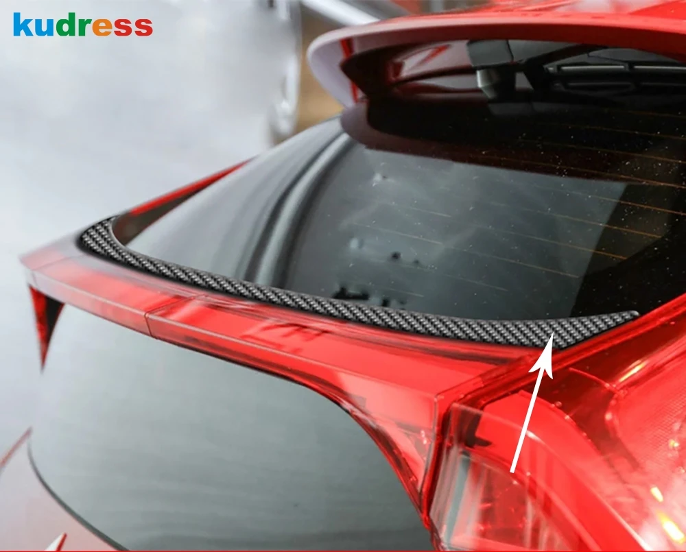 

Для Mitsubishi Eclipse Cross 2017 2018 2019 2020 углеродное волокно задняя фотовспышка крылья губы Полоса Автомобильный Стайлинг