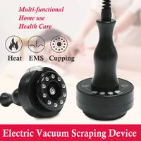 electric cupping body massager vacuum suction ems heating scraping slimming therapy device lymphatic drainage detoxification