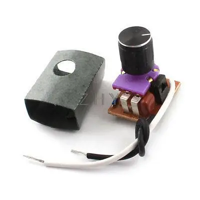 Черный поворотный регулятор света стола переключатель управления AC 220V 1