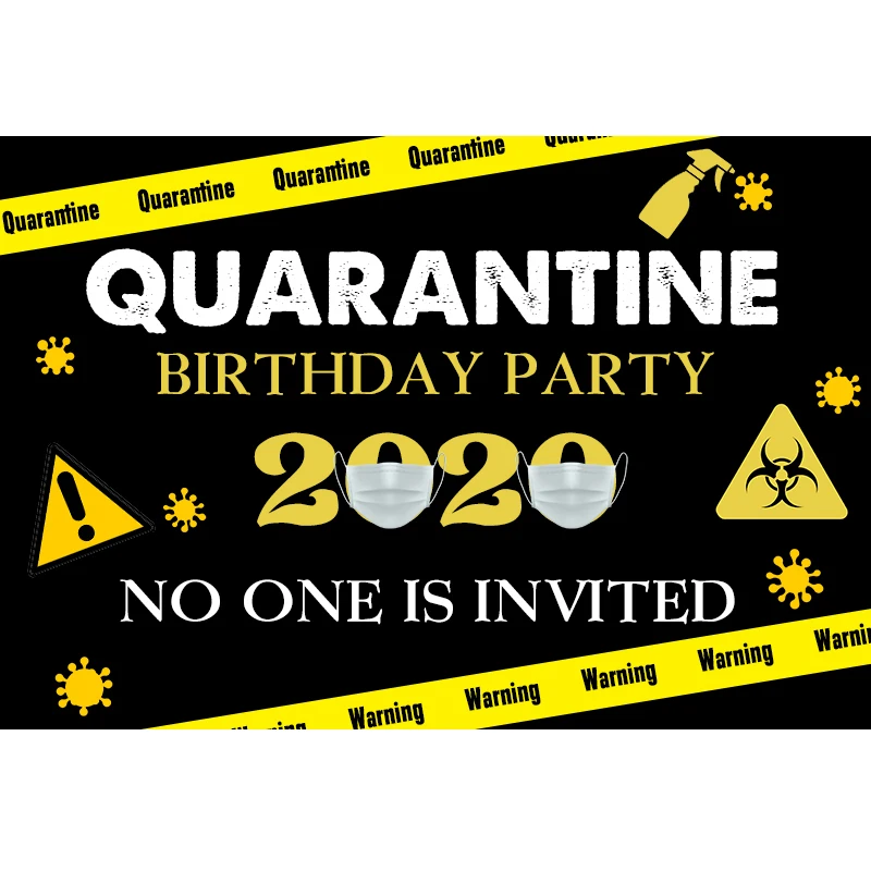 Sensfun черно-желтый тематический карантинный вечерние для фотостудии Дети