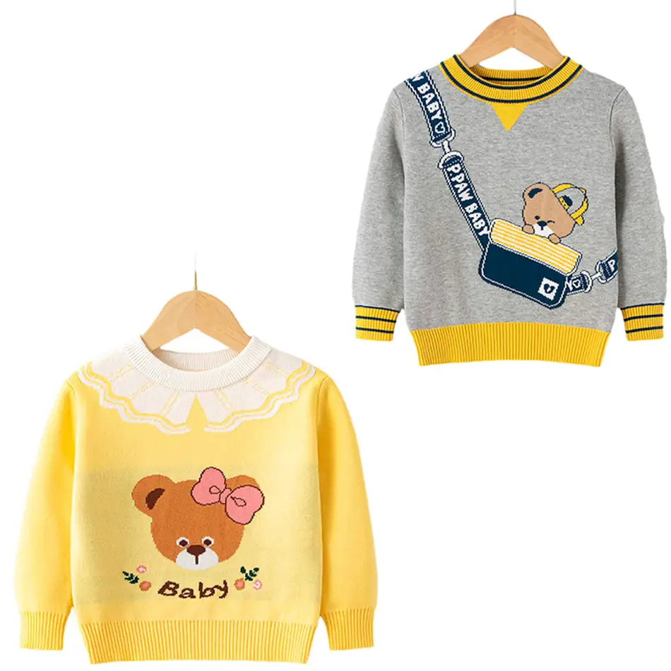 

Детская вязаная школьная форма, синий, розовый, желтый джемпер для девочек на день рождения, Повседневный пуловер, верхняя одежда, осень