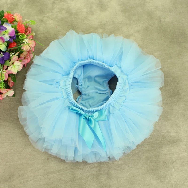 

Baby Girls Tulle Tutu Bloomers 6 Layers Yarn Short Skirts Infant Newborn Diapers Cover Girls Skirts Rainbow Skirt
