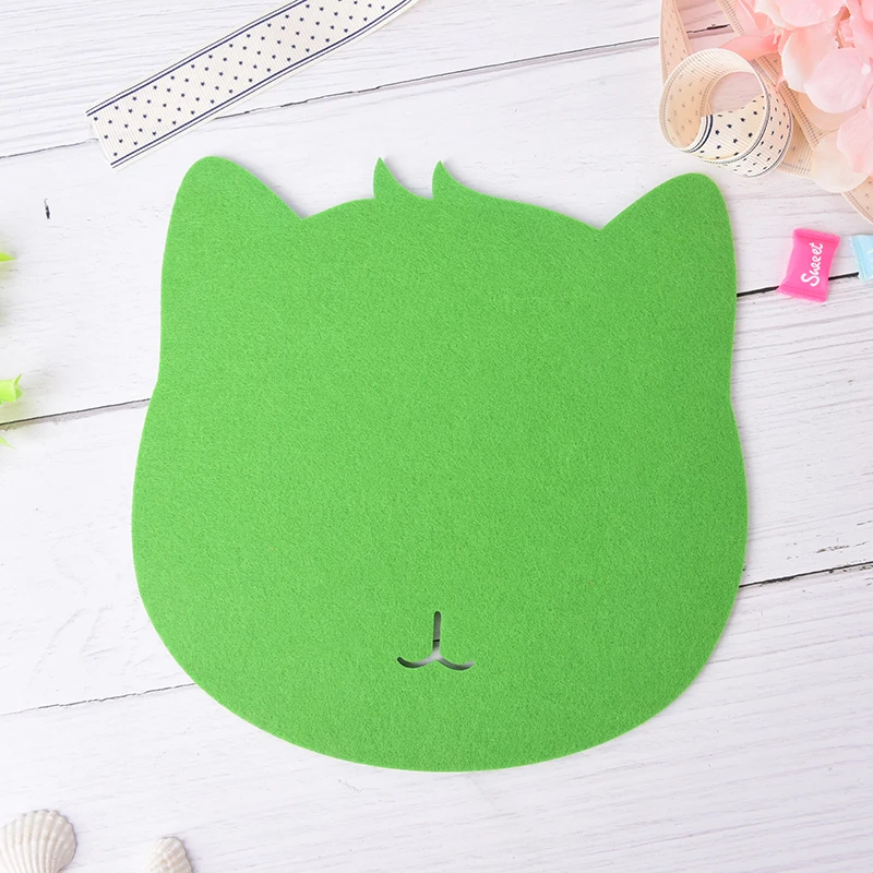 

Cat Shape Dust-proof Mouse Pad Mat Felts Mousepad For Computer Laptop Pc