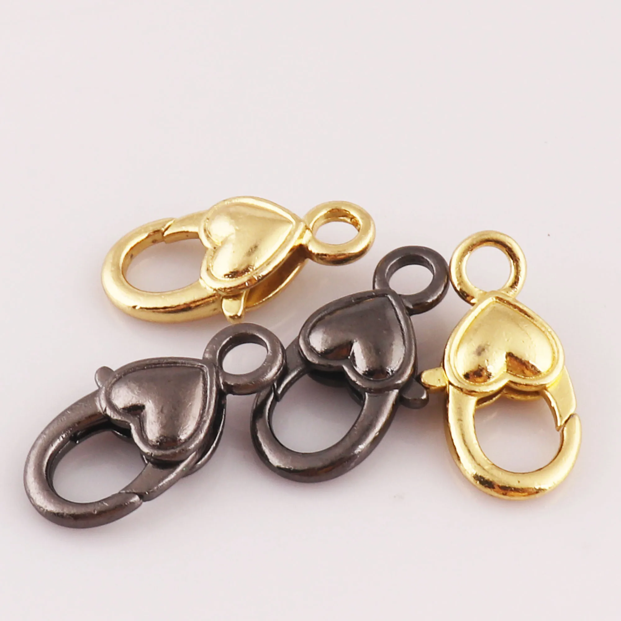 

20 Pcs Gunmetal/Gold Lobster Clasps,14MMX27MM Wholesale Necklace Claw Connector Clasps Jewelry Findings Lanyard Clip