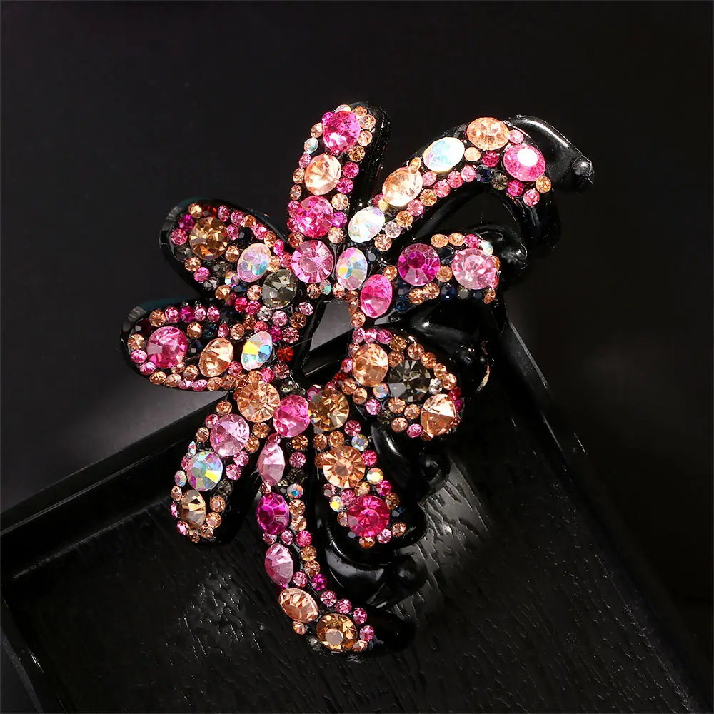 1 шт. модный элегантный Кристальный зажим для волос стразы|Шпильки и заколки