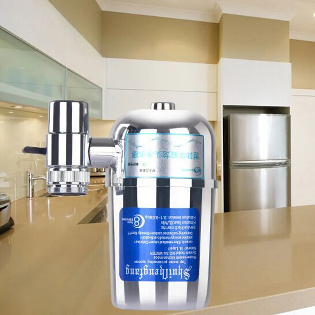 

Faucet Water Filter for Kitchen Sink Or Bathroom Mount Filtration Tap Purifier