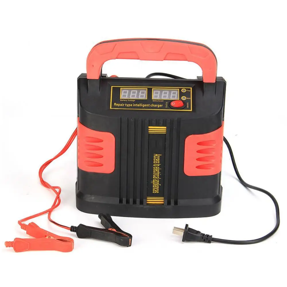 Hot Sales!! 350W 220V Smart Full Automatic LCD Display Car Battery Charger Pulse Restorer