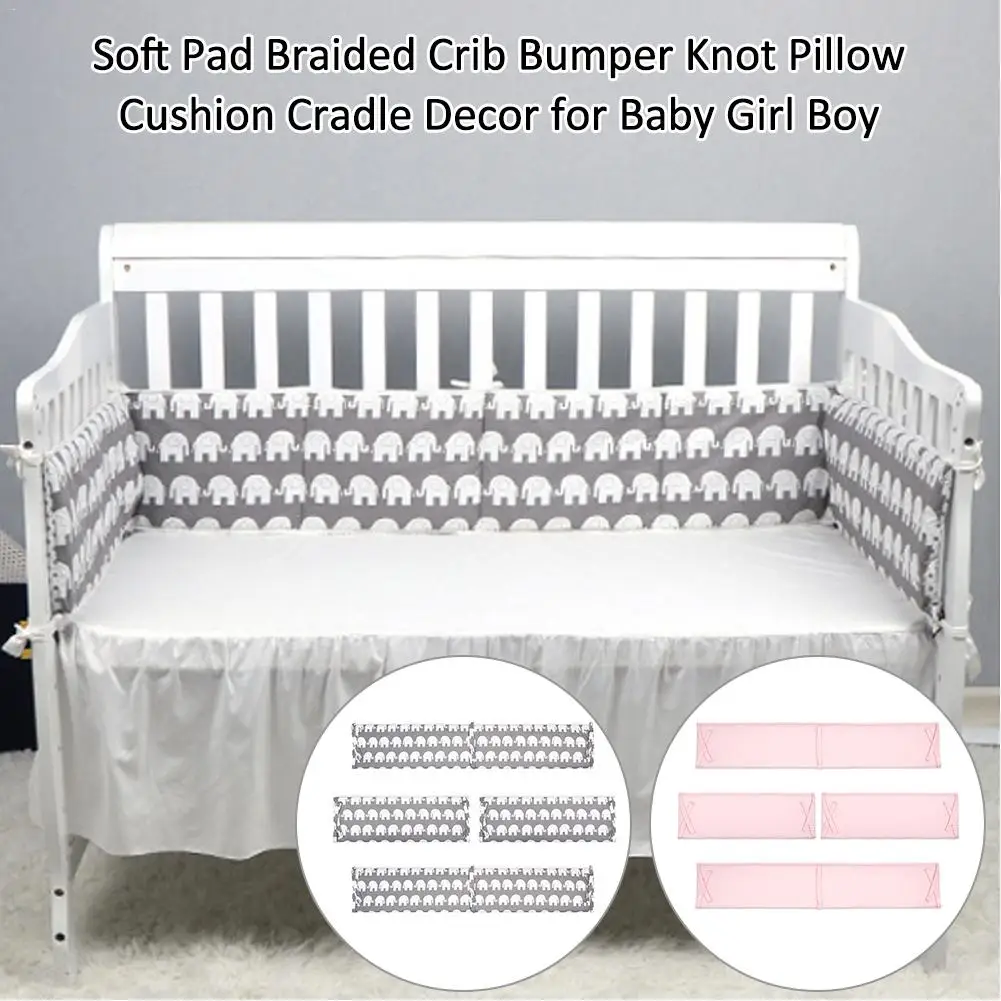 4 шт. детская кроватка защита Мягкий коврик плетеная бампер узел утолщенная