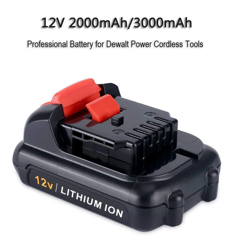 Сменный аккумулятор для электроинструмента DEWALT 12 в Li Ion 2 0 Ач 3 DCB120 DCT414S1 DCF815 DCF813S2