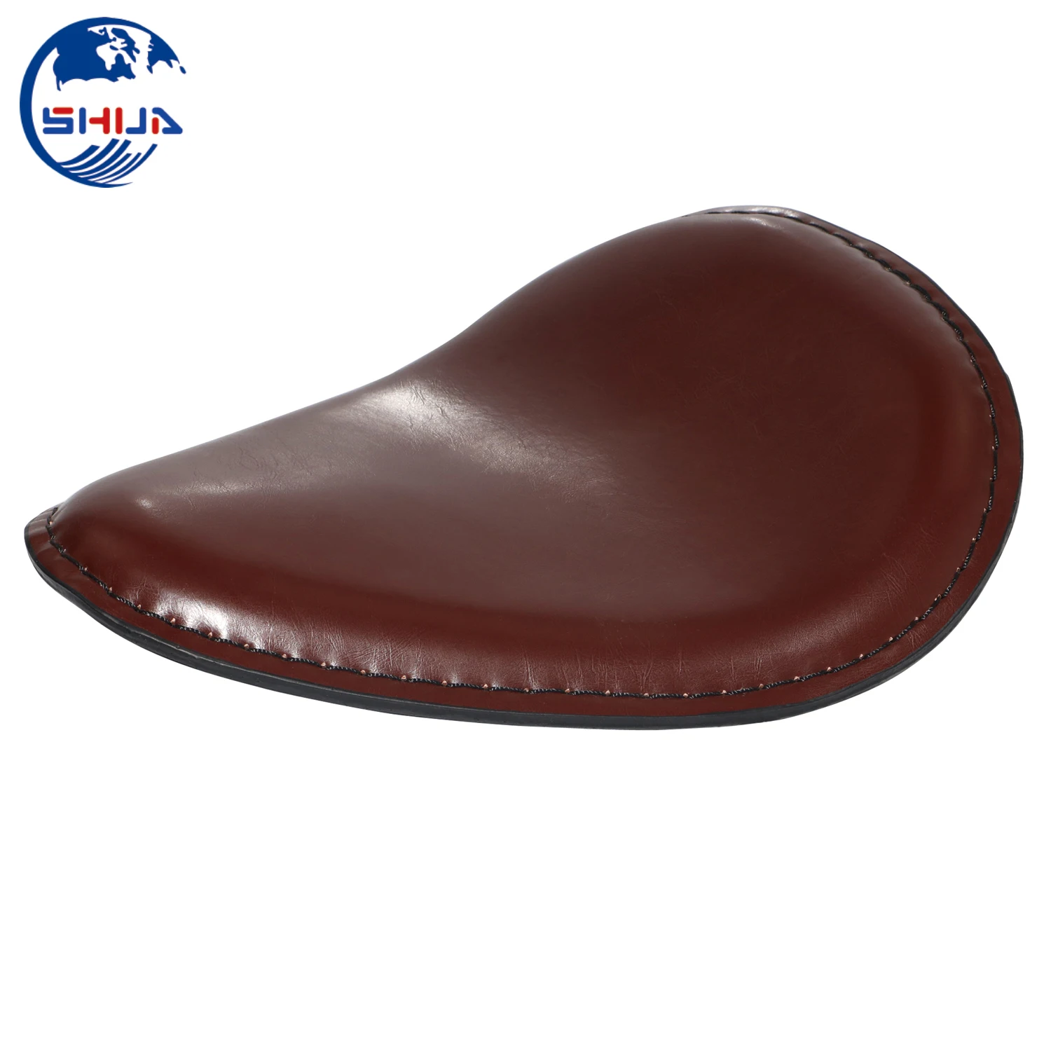 Седло кожаное коричневое для мотоцикла седло Соло Harley Honda Yamaha Kawasaki Suzuki Sportster Bobber