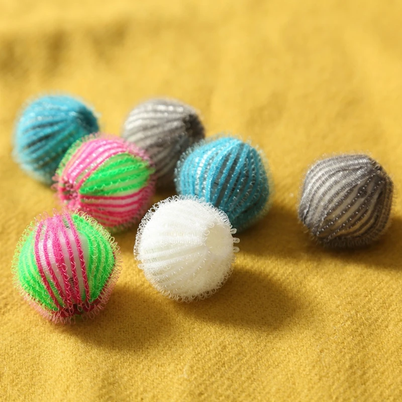 

6 Pcs Hair Removal Eco Friendly Laundry Washing Balls Machine Wash Cleaning LXAC