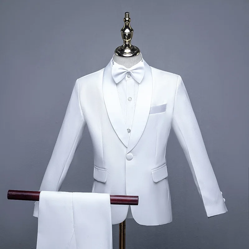 Официальный Детский костюм с шалью и воротником красивое свадебное платье для