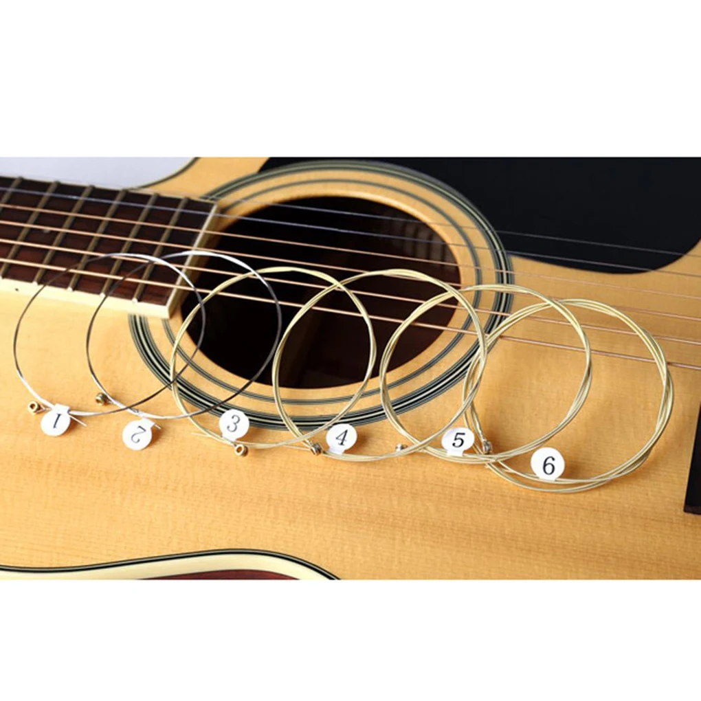 

6Pcs Guitar Strings Professional Music Instrument Strings Set Nylon Fiber Classical Guitar Replacement 6 Strings Set